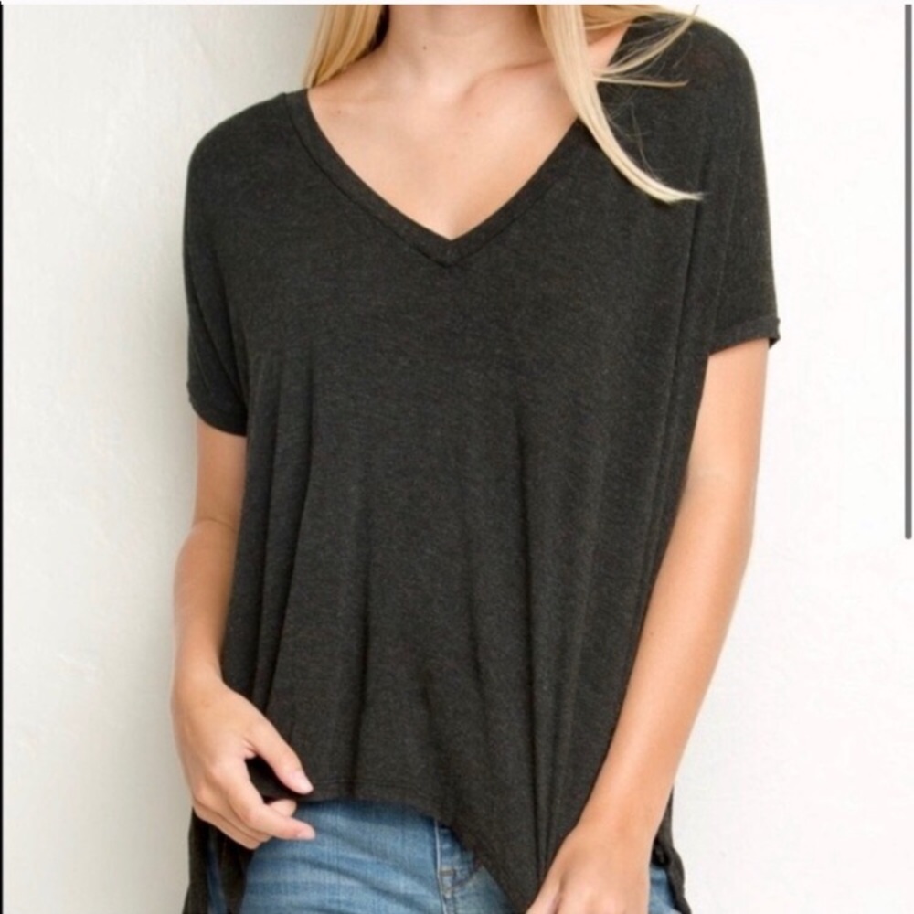 Brandy Melville grey striped tshirt dress